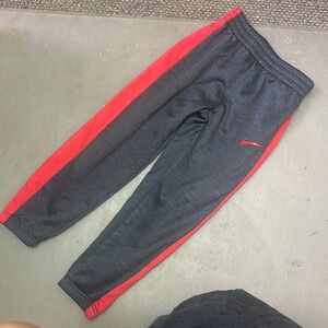 Nike Kids' Charcoal and Red Joggers
